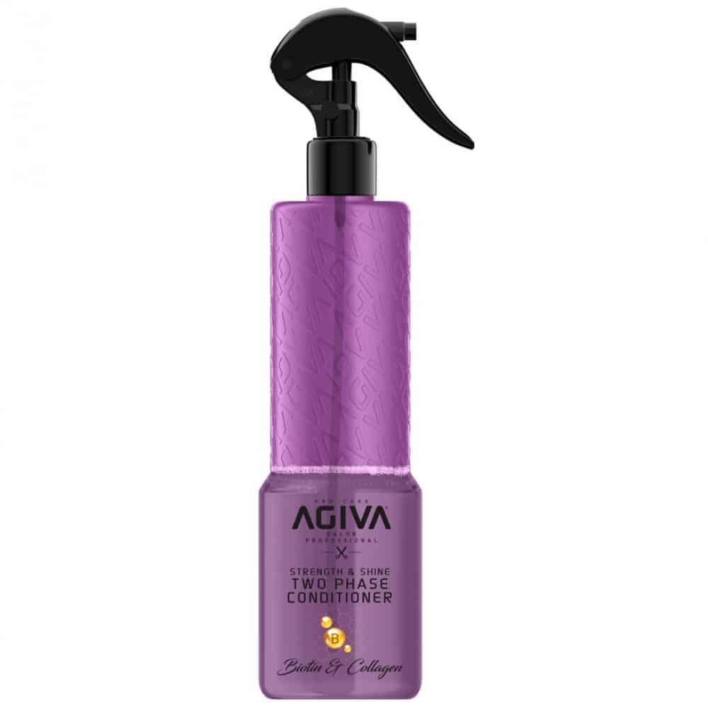 agiva-biotin-and-collagen-hair-serum-400-ml-masokala-com اسپری دوفاز آگیوا Agiva مدل Biotin Colagen حجم 400 میل