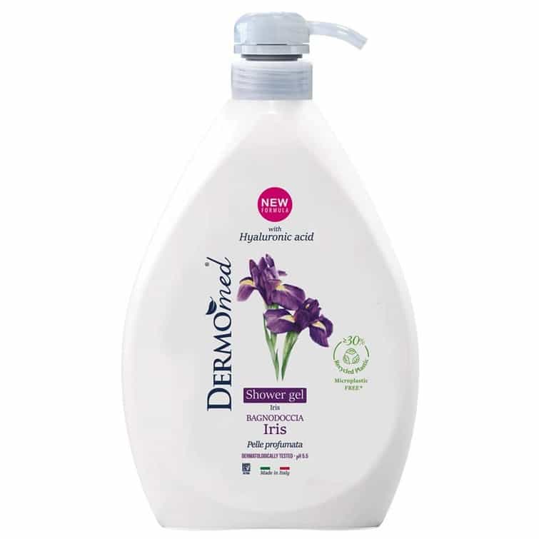 dermomed-iris-shower-gel-1000ml شامپو بدن درمومد رایحه زنبق