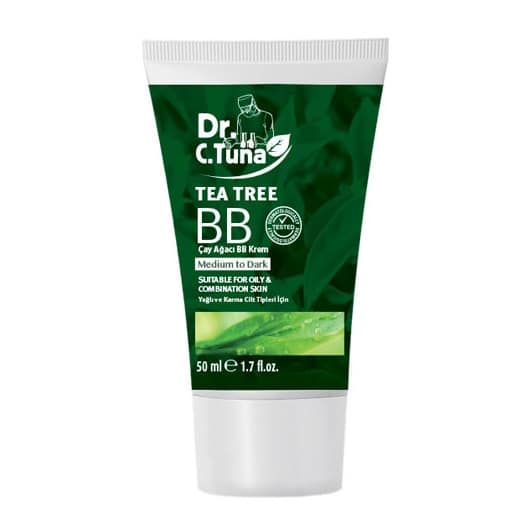 dr-c-tuna-tea-tree-bb-cream-light-to-medium-masokala-com ب ب کرم درخت چای Tea Treeفارماسی Farmasi دکتر سی تونا Dr.C.Tuna