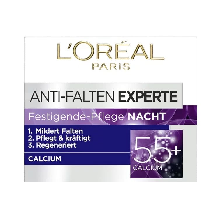 loreal-paris-wrinkle-expert-night-cream-55-50ml کرم شب ضد چروک 55 سال لورال