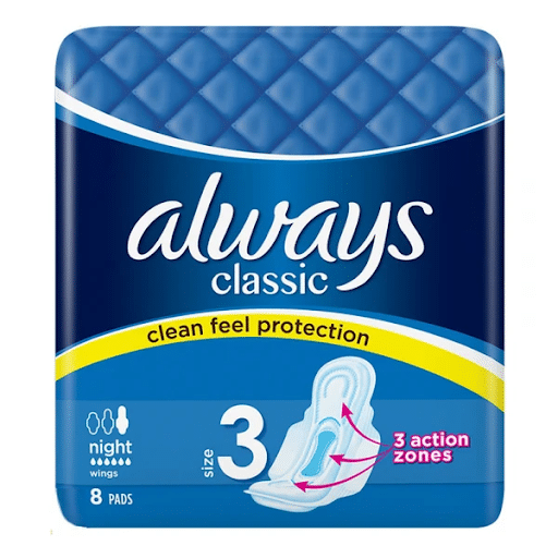 always-classic-night-sanitary-padst-masokala.com نوار بهداشتی الویز Always سری Classic مدل Night