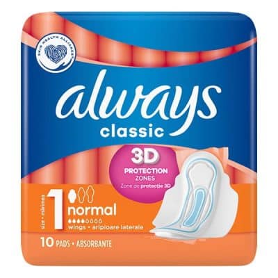 نوار بهداشتی الویز Always سری Classic مدل Normal 3D