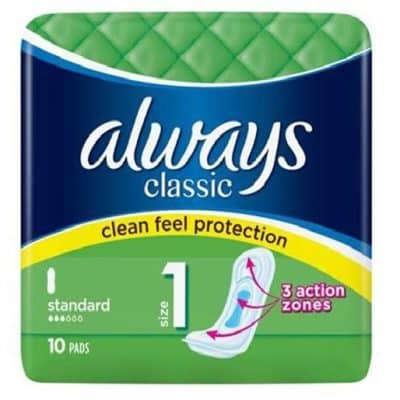 نوار بهداشتی الویز Always سری Classic مدل Standard