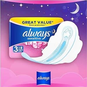 نوار بهداشتی آلویز Always مدل سنستیو شب sensitive night
