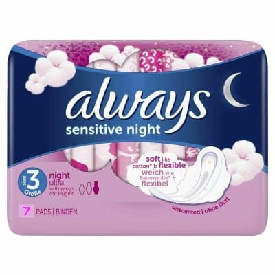 نوار بهداشتی آلویز Always مدل سنستیو شب sensitive night