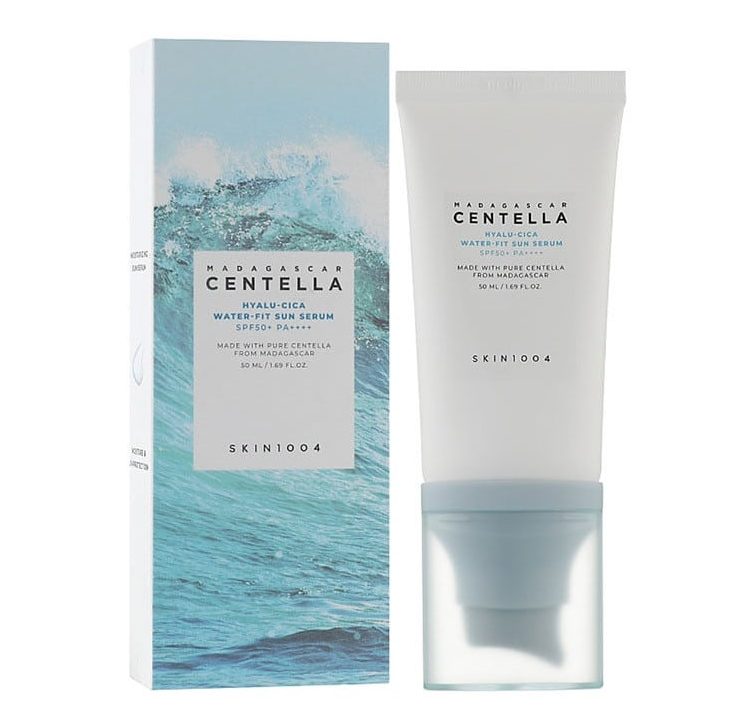 centella-hyalu-cica-water-fit-sun-serum-masokala.com ضد آفتاب سنتلا Centella مدل Hyalu Cica Water