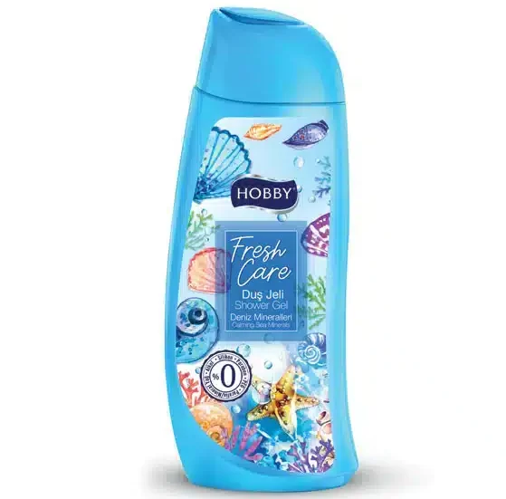 hobby-fresh-care-shower-gel-deniz-mineralleri-masokala.com شامپو بدن هوبی Hobby مدل Deniz Mineralleri حاوی مواد معدنی دریا