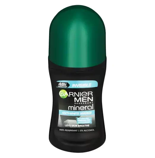 Garnier-For-Men-Mineral-Invisible-Anti-Marks-Roll-On-50-ml- مام رولی مردانه گارنیر مدل Anti-White Marks