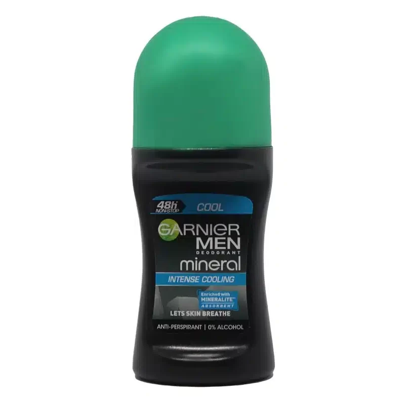 Mineral-Deodorant-Men-Extreme-Cool-Roll-On مام رولی مردانه گارنیر مدل Intense Cooling