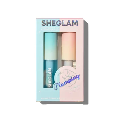 لیپ گلس حجم دهنده شیگلم مدل Sheglam Plump Addict Hot & Cold lip Gloss Duo