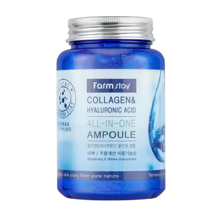 -farm-stay-collagen-hyaluronic-acid-all-in-one-ampoule- آمپول کلاژن و هیالورونیک اسید فارم استی