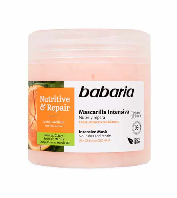 babaria-mascarilla-intensiva-nutritive-repair-masokala.com ماسک مو باباریا موهای خشک و آسیب دیده