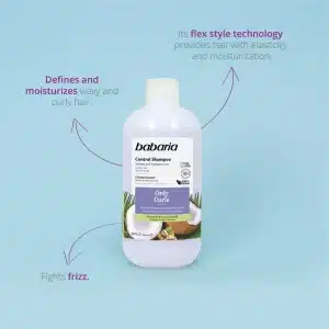 شامپو باباریا Babaria مناسب موهای فر حجم 500 میل