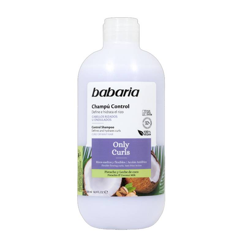 Babaria-Control-Shampoo-Waves-&-Curls-masokala-com شامپو باباریا Babaria مناسب موهای فر حجم 500 میل