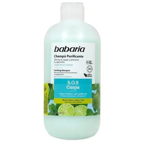 Babaria-champu-purificante-masokala-com شامپو ضدشوره باباریا Babaria حجم 500 میل
