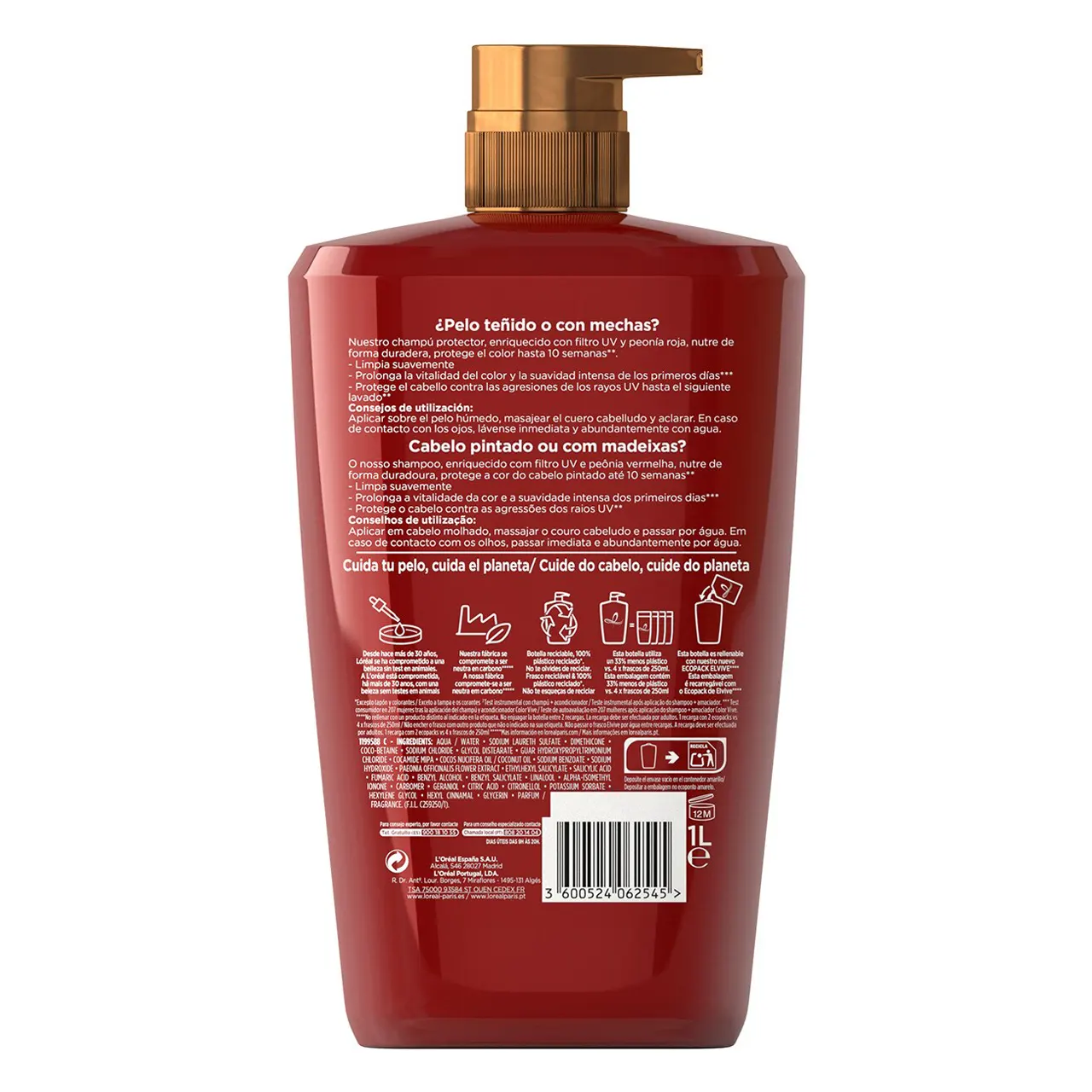 شامپو موهای رنگ شده لورآل Loreal مدل Elvive