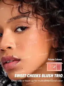 پالت رژگونه شیگلم مدل Sweet Cheeks Blush Trio رنگ Private Cabana