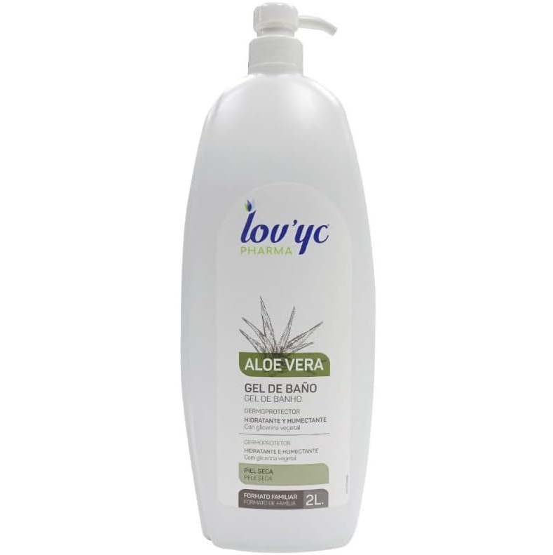 lovyc-aloe-vera-gel-de-bano-2000ml شامپو بدن لاویک آلوئه ورا