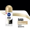 مام ضد تعریق زنانه Silky Smooth نیوآ Nivea مدل Black & White Invisible