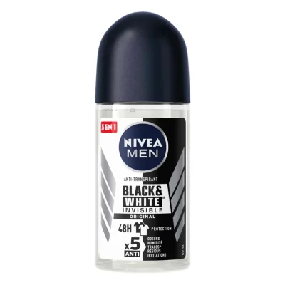 مام ضد تعریق مردانه Original نیوآ Nivea مدل Black & White Invisible