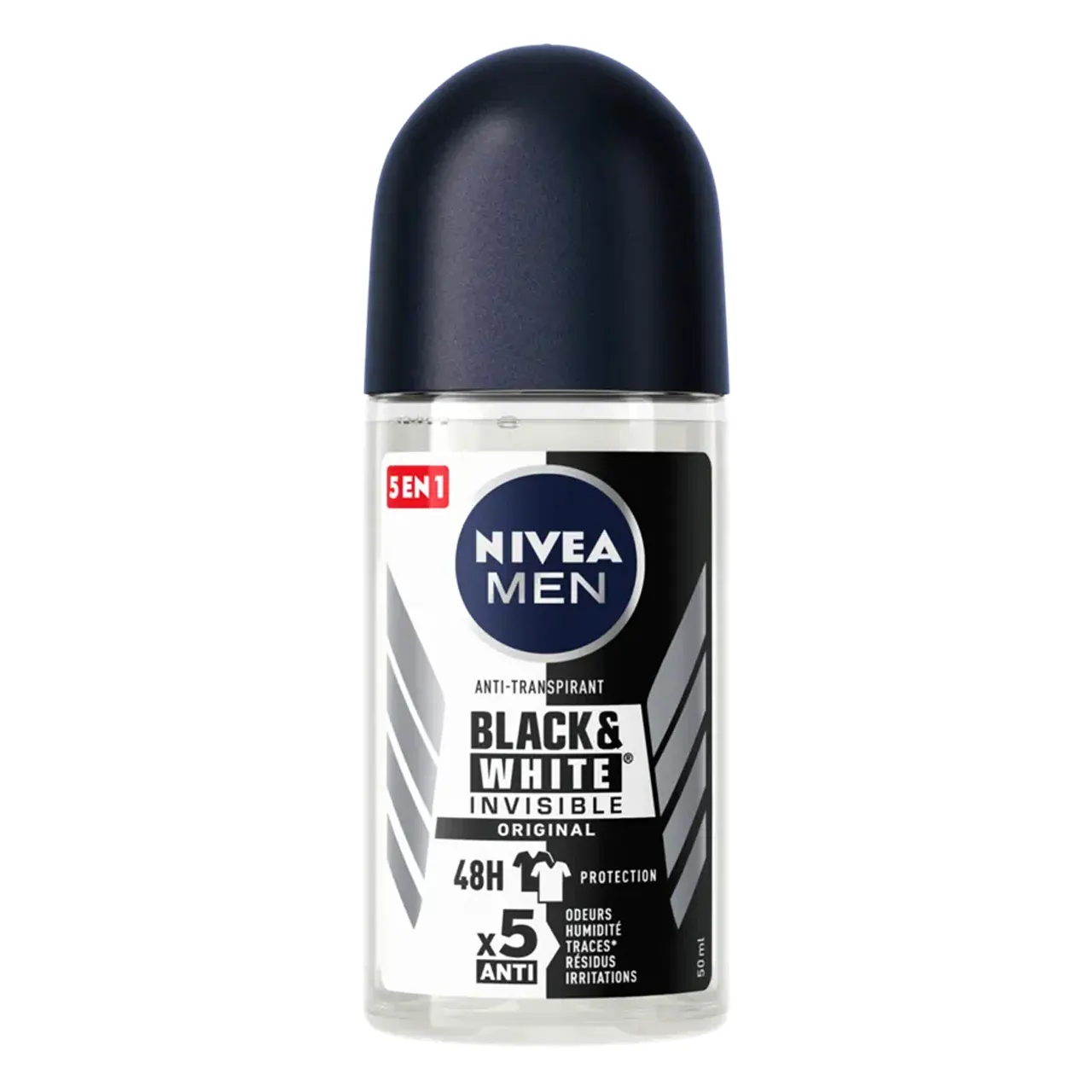 nivea men black & white invisible original 48h 50ml مام ضد تعریق مردانه Original نیوآ Nivea مدل Black & White Invisible