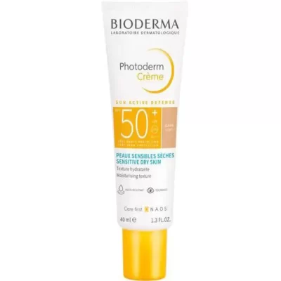 ضد آفتاب رنگی بایودرما Bioderma مدل Photoderm Creme پوست خشک و حساس حجم 40 میل