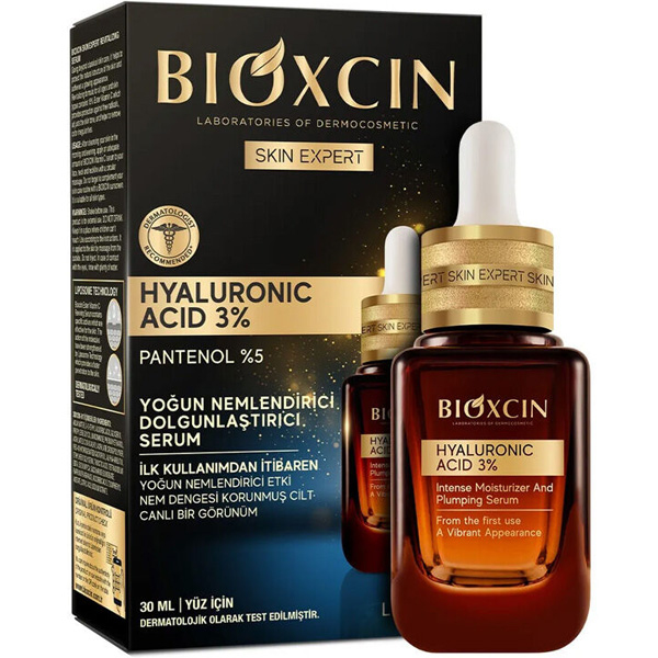 bioxcin-hyaluronic-acid-3-yogun-nemlendirici-dolgunlastirici-serum-30-ml سرم آبرسان بیوکسین
