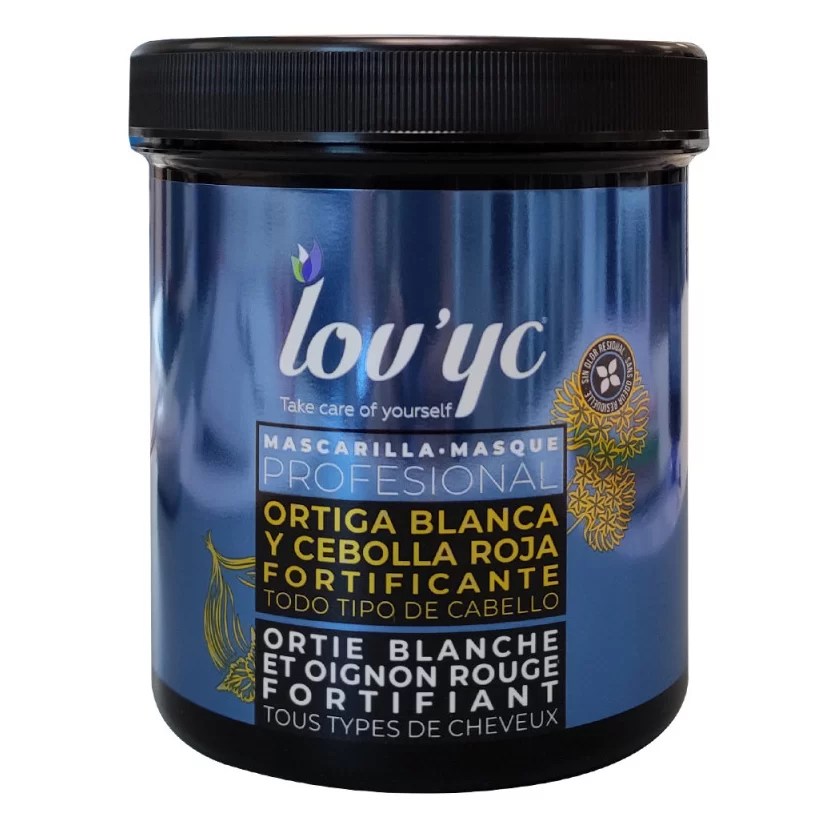 Lov'yc Hair Mask Red Onion And White Nettle Extract 700 ml ماسک مو لاویک حاوی عصاره گزنه سفید و پیاز قرمز