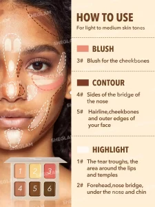 پالت کانتور 6 رنگ شیگلم