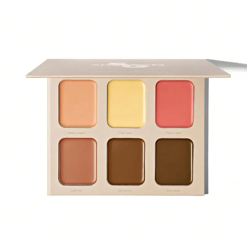 sheglam-french-girl-contour-6-colors پالت کانتور 6 رنگ شیگلم