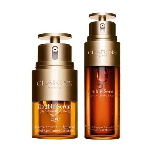 Clarins Double Serum Collection 2pcs- ست دابل سرم دور چشم و صورت ضد چروک کلارنس