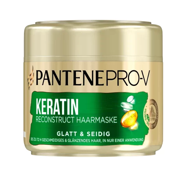 Pantene Pro-V Glatt & Seidig Intensiv Hair Mask ماسک مو کراتین پنتن مدل Glatt & Seidig