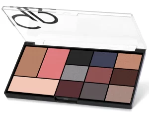 پالت سایه برنزر و هایلایتر گلدن رز مدل City Style رنگ Smokey