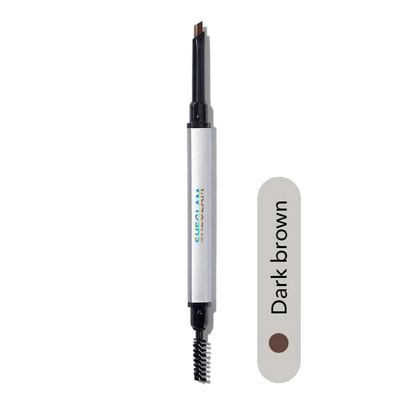 sheglm-feathery-angled-brow-pencil-dark-brown قلم ابرو شیگلم مدل Feathery angled