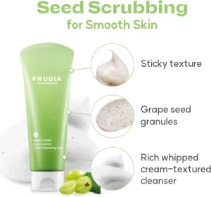 فوم شستشو و اسکراب انگور سبز فرودیا