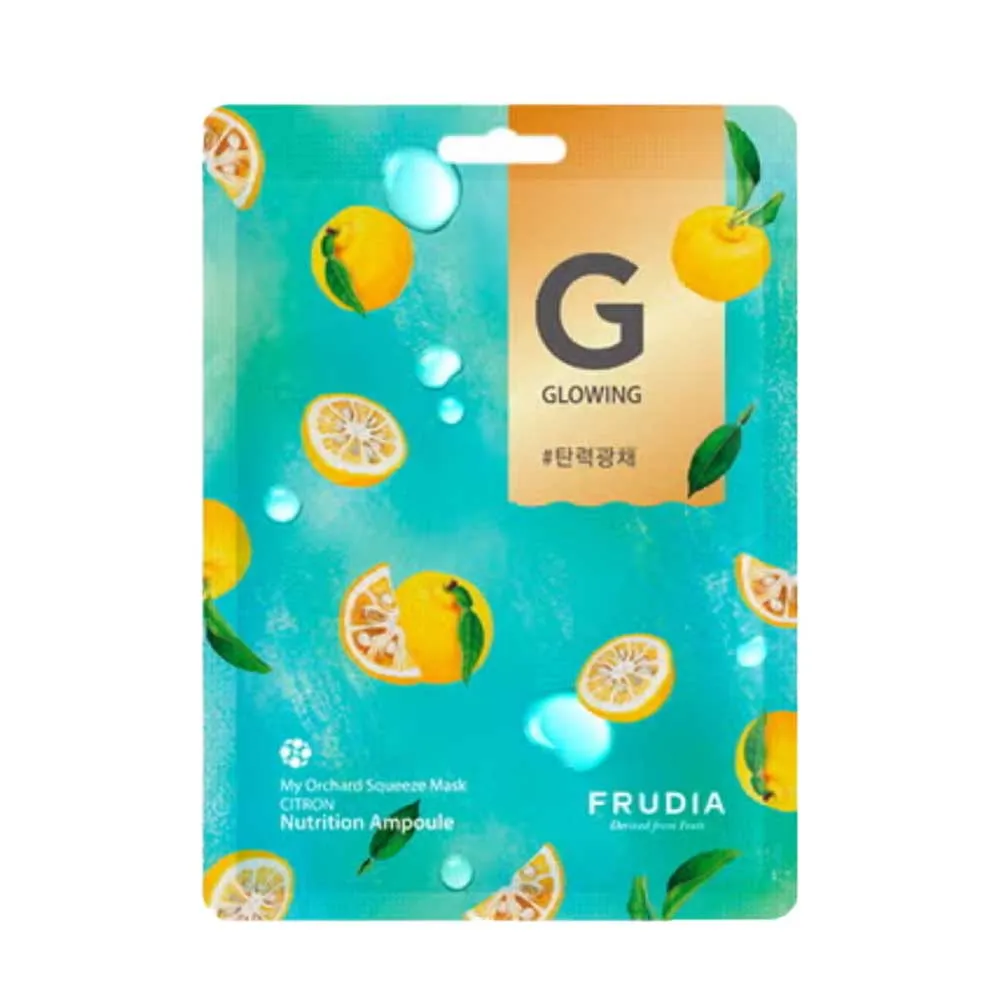 frudia-my-orchard-squeeze-mask-citron-masokala.com ماسک ورقه ای درخشان کننده لیمو فرودیا