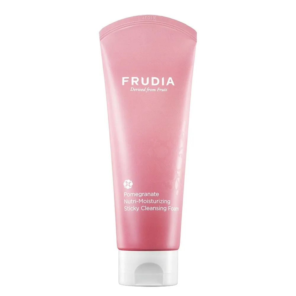 frudia-pomegranate-nutri-moisturizing-sticky-cleaning-foam-masakala.com فوم شستشو مرطوبکننده انار فرودیا
