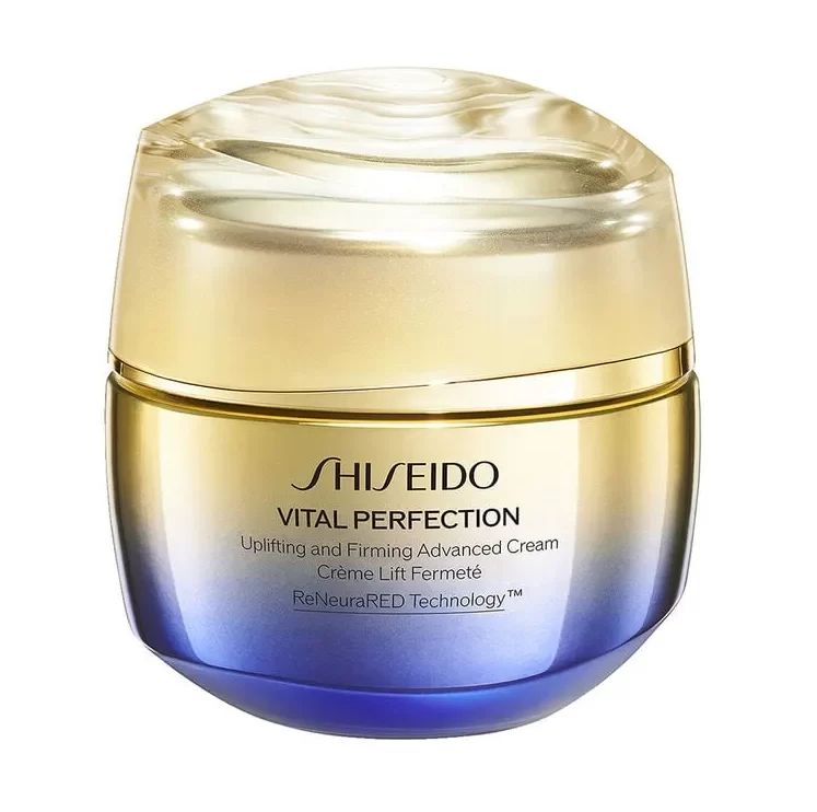 shiseido-vital-perfection-uplifting-and-firming-cream-masokala.com کرم ضد چروک شیسیدو مدل Vital Perfection