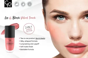 رژ لب و گونه Velvet Touch گلدن رز شماره01