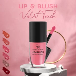 رژ لب و گونه Velvet Touch گلدن رز شماره02