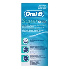 oral-b-superfloss نخ دندان اورتودنسی اورال بی