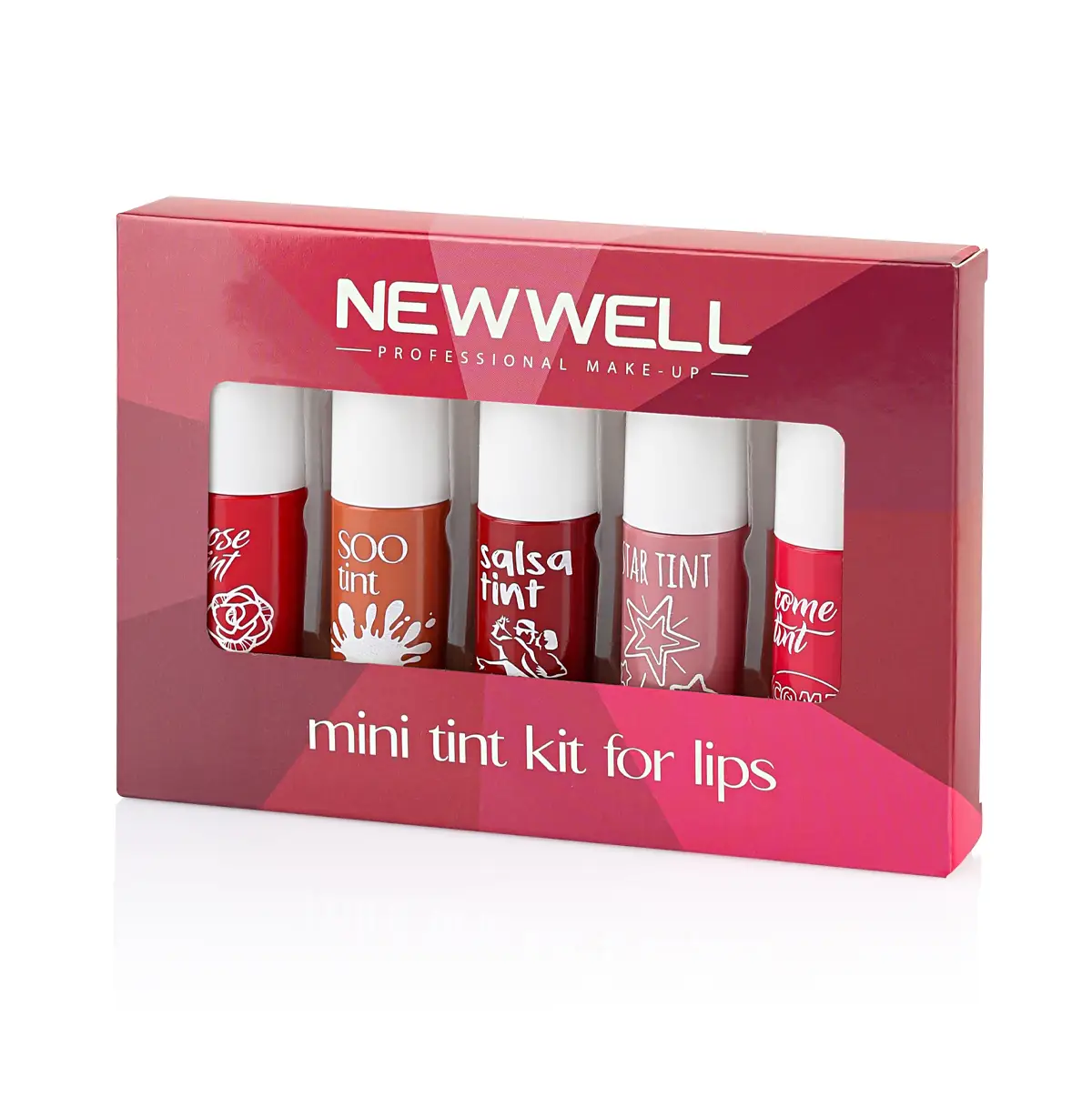 Newwell Mini Tint Kit for Lips پالت 5 عددی تینت لب نیوول