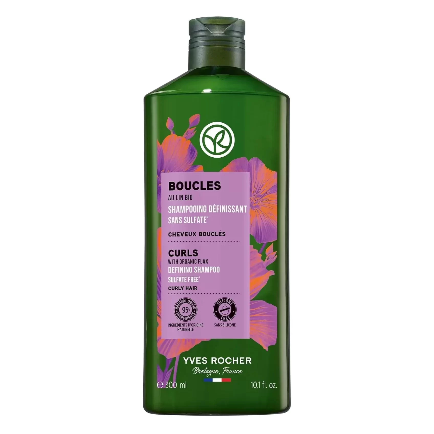 Yves Rocher Free Sulfate Curl Defining Shampoo 300 ml- شامپو بدون سولفات ایوروشه موهای فر