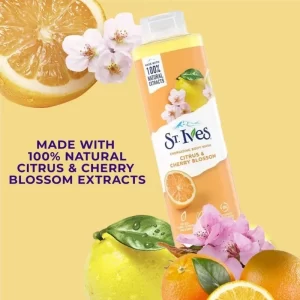 شامپو بدن سنت ایوز حاوی عصاره مرکبات و شکوفه گیلاس