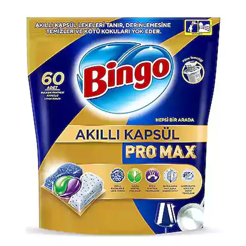 bingo-akilli-kapsul-pro-max-60 قرص ظرفشویی بینگو پرومکس 60 عددی