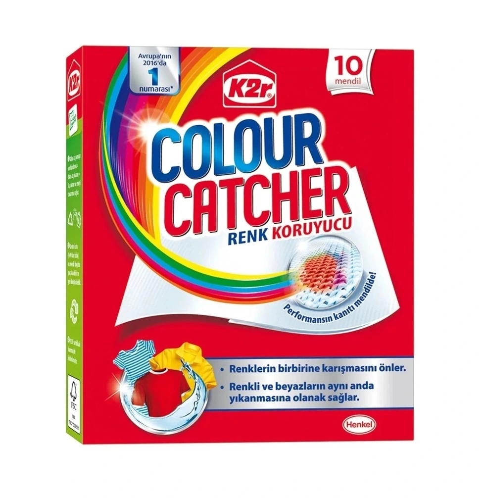 k2r-color-catcher-10-adet دستمال ضداختلاط رنگ لباس K2r