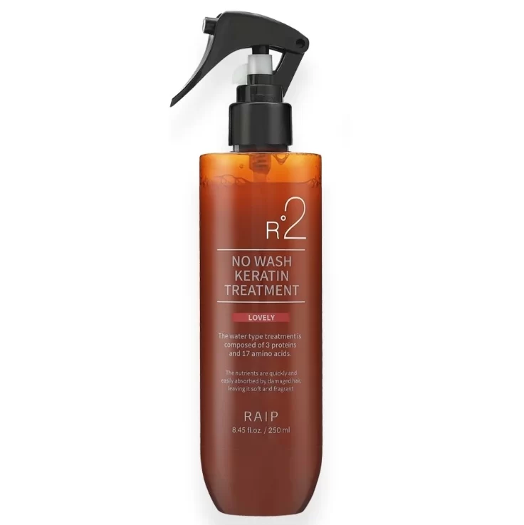 raip-no-wash-keratin-treatment-lovely-masokala-com اسپری کراتین فوری ریپ Raip رایحه Lovely حجم 250 میل
