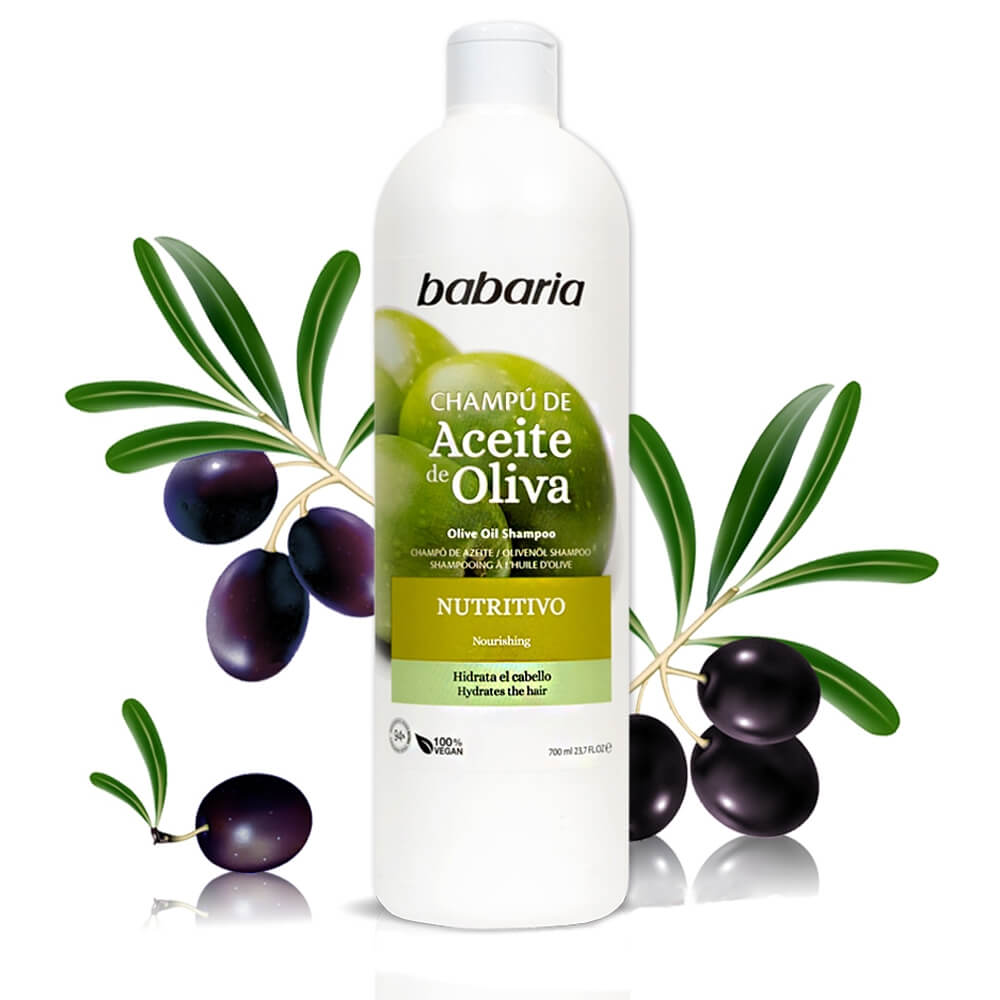 شامپو مرطوب کننده باباریا Babaria حاوی روغن زیتون