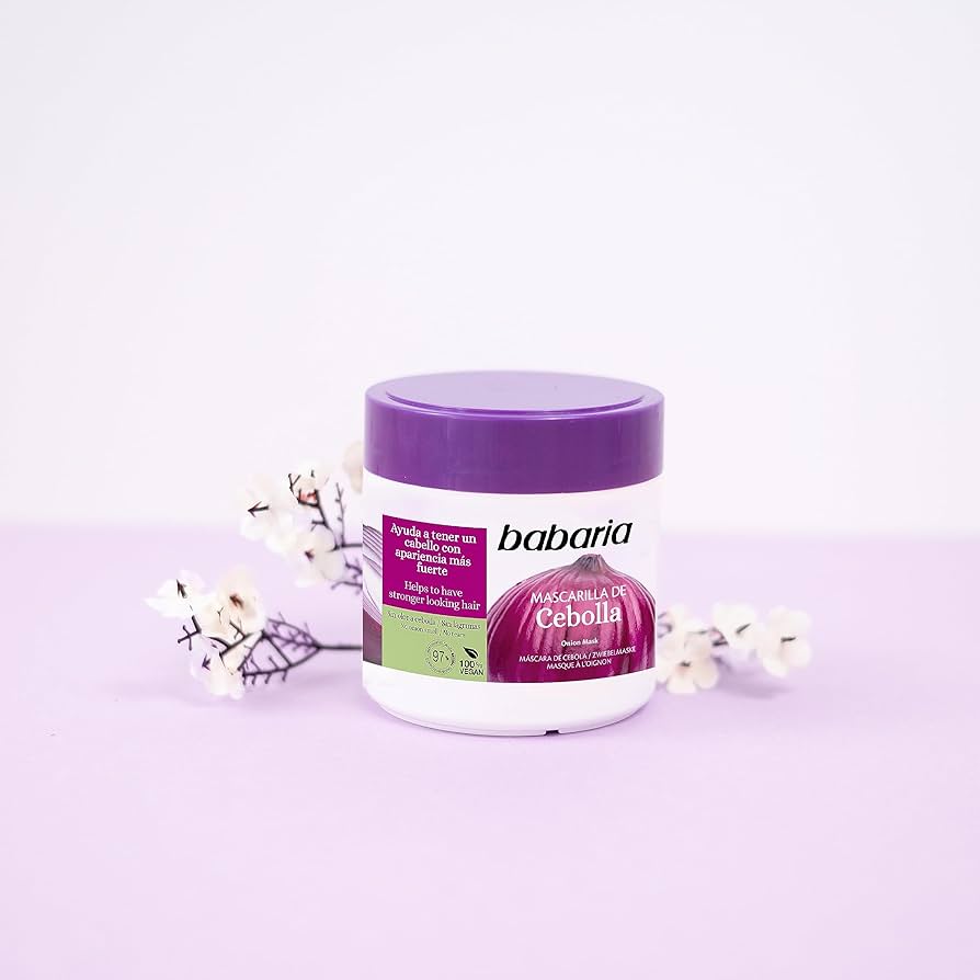 ماسک مو ترمیم کننده باباریا babaria حاوی عصاره پیاز قرمز