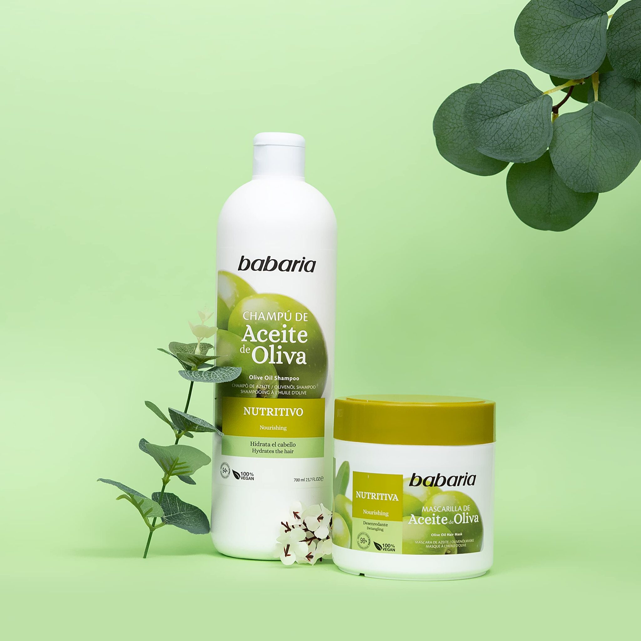 شامپو مرطوب کننده باباریا Babaria حاوی روغن زیتون